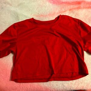 red crop top